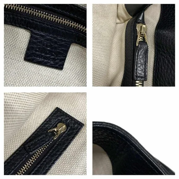 GUCCI Soho Black Leather Tote Bag 815-070325 - Picture 13 of 14